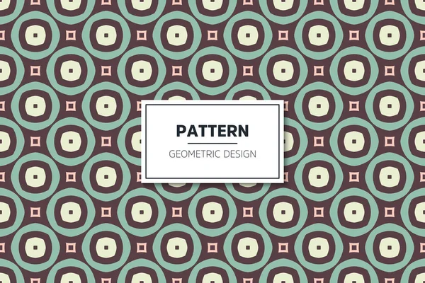 Seamless pattern in ethnic style with colorful geometric elements — Stock Vector