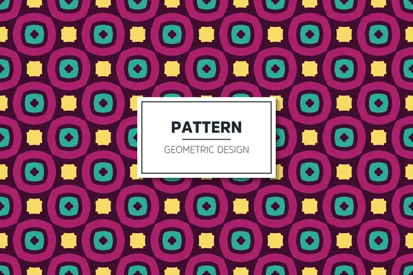 Patrón sin costuras con elementos geométricos coloridos arte — Vector de stock