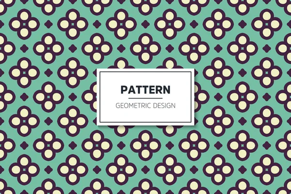 Seamless pattern in ethnic style with geometric elements — Stock Vector