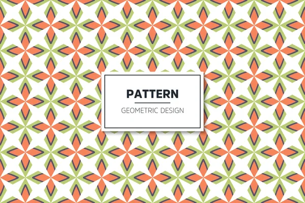 Nahtloses Muster mit farbenfrohen geometrischen Kunstelementen — Stockvektor