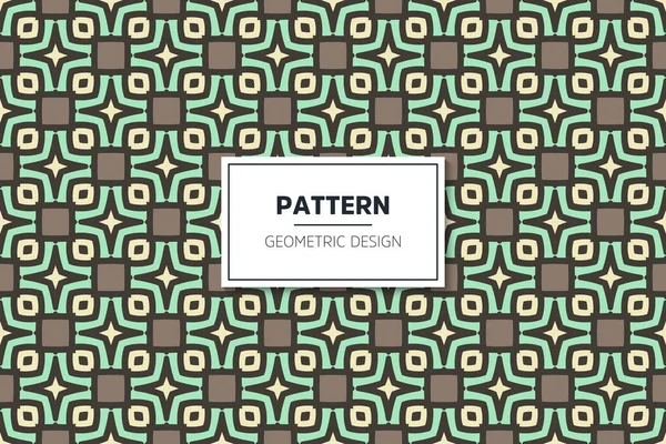 Seamless pattern with geometric colorful art elements — Stock Vector