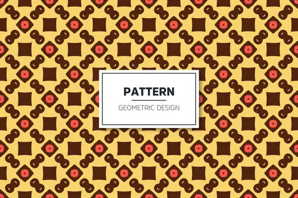 Naadloos patroon met kleurrijke geometrische kunstelementen — Stockvector