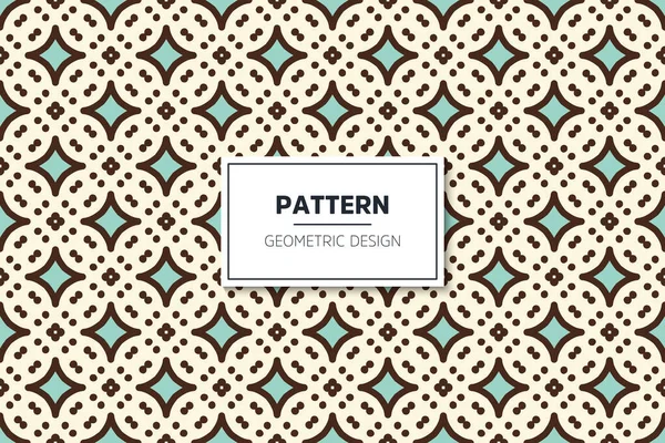 Seamless pattern in ethnic style with colorful geometric elements — Stock Vector