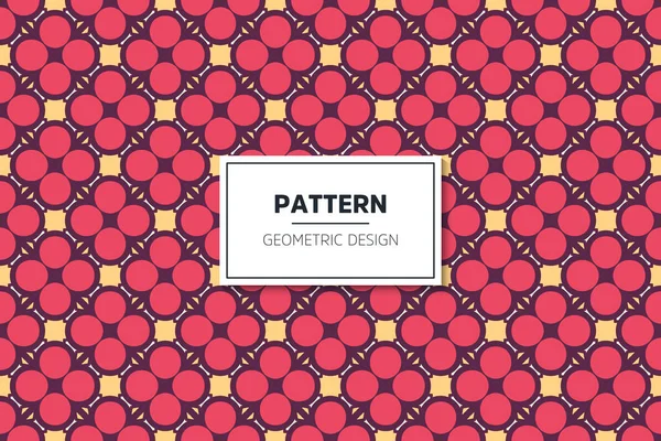 Naadloos patroon met kleurrijke geometrische kunstelementen — Stockvector