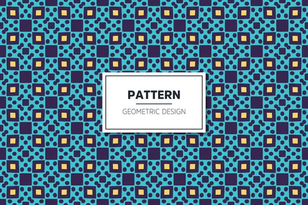 Simple Seamless pattern with colorful geometric elements — Stock Vector