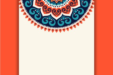 Lüks şablon Arkaplan siyah mandala