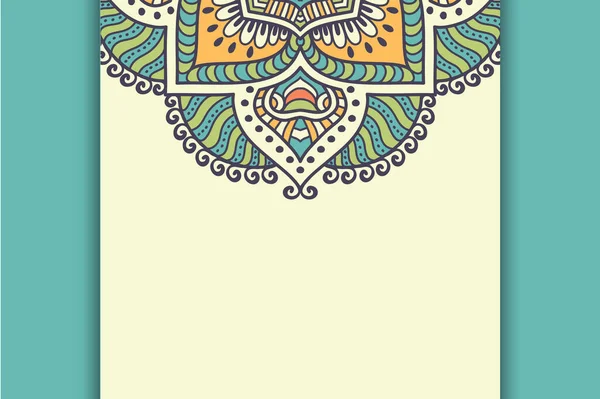 Lüks şablon Arkaplan siyah mandala