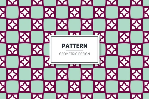 Geometrisches nahtloses Muster mit farbenfrohem, einfachem Design — Stockvektor
