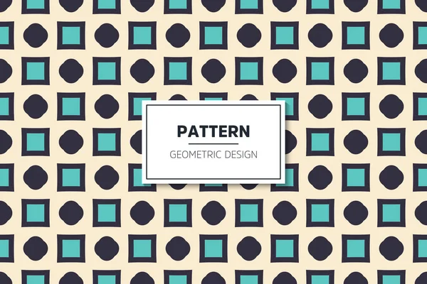 Seamless pattern with simple colorful geometric elements — Stock Vector