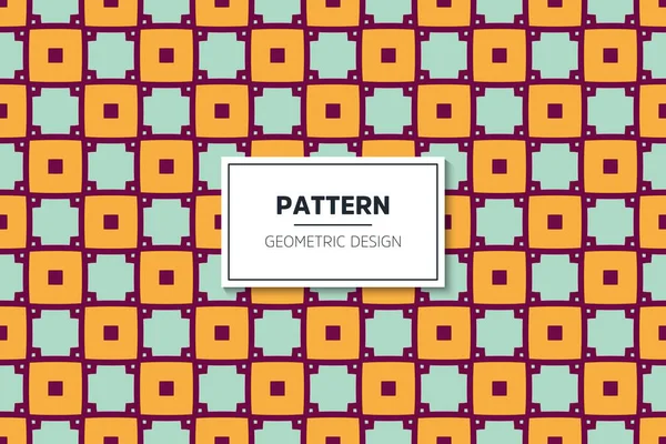Naadloos patroon met eenvoudige kleurrijke geometrische elementen — Stockvector