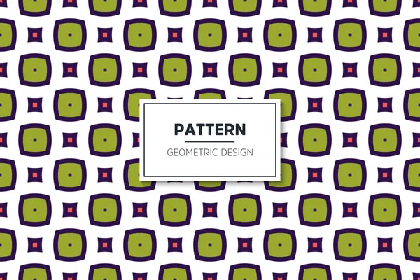 Geometric seamless pattern with colorful simple design — Stock Vector