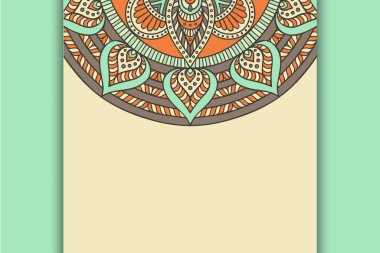 Lüks şablon Arkaplan siyah mandala