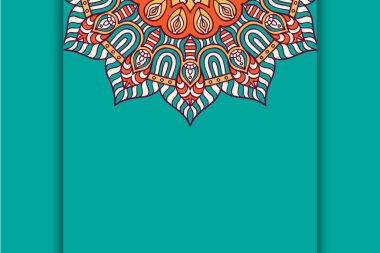 Lüks şablon Arkaplan siyah mandala