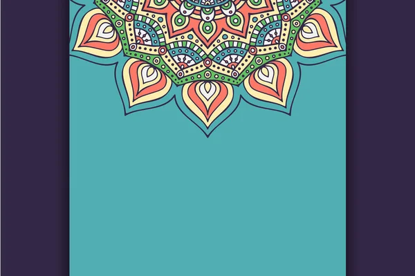 Lüks şablon Arkaplan siyah mandala