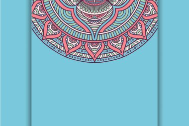 Lüks şablon Arkaplan siyah mandala