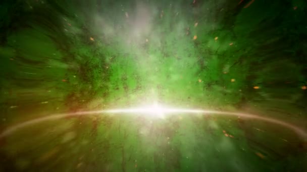 Animazione Galaxy verde — Video Stock