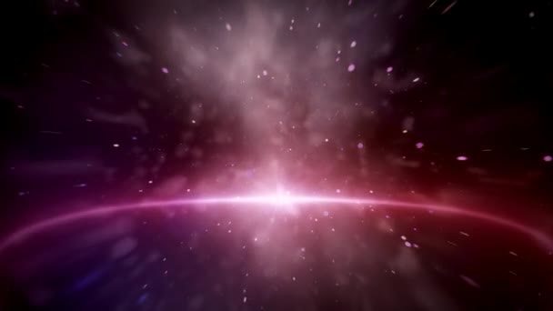 Фіолетовий галактики анімації — стокове відео