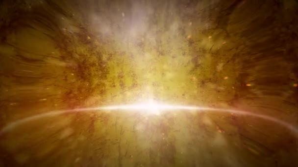 Animación galaxia amarilla — Vídeos de Stock