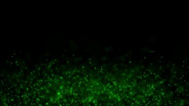 1 yeşil küresel partiküller sinek