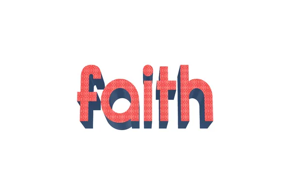 Faith 3D text — Stock Photo, Image