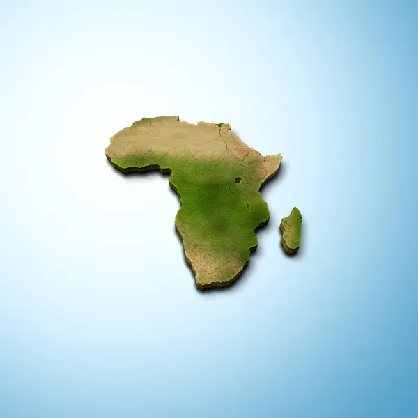 Mapa da África — Fotografia de Stock