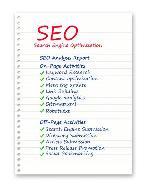 SEO - search engin optimizatrion — Stockfoto