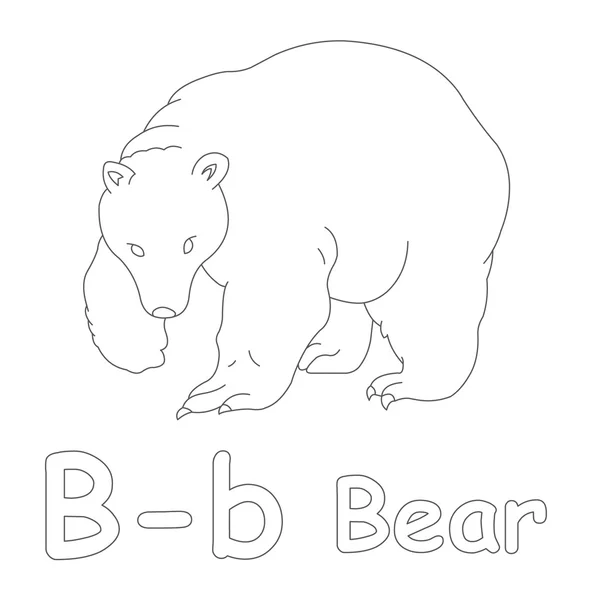 B pour Bear Coloring Page — Photo