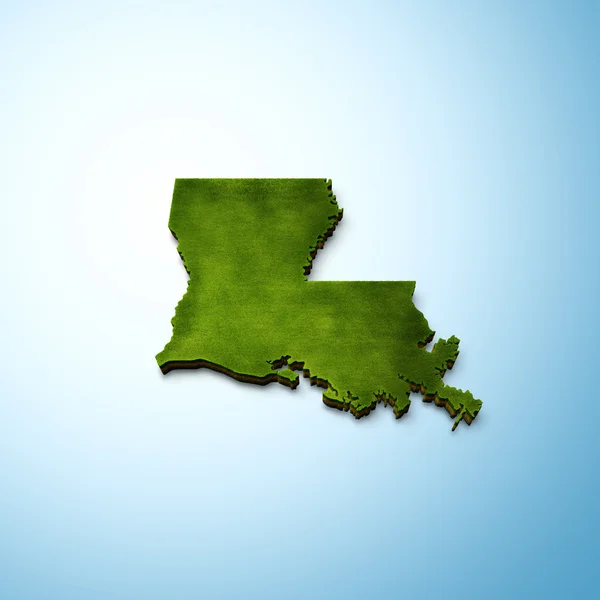 Louisiana mapa — Fotografia de Stock