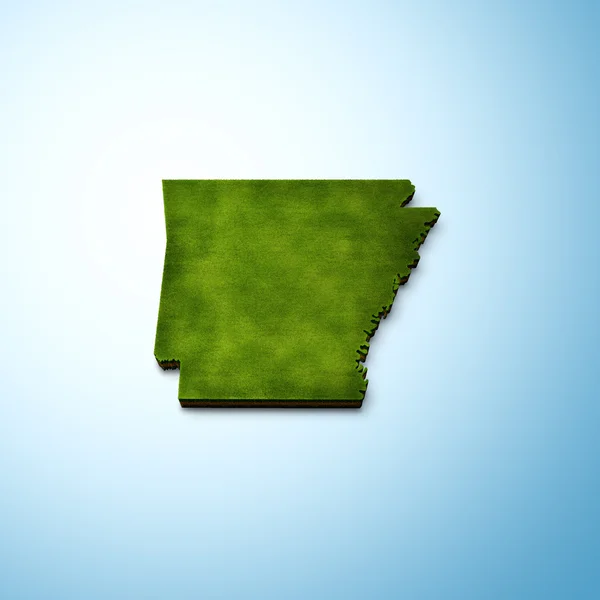 Arkansas Mapa Imagen de stock