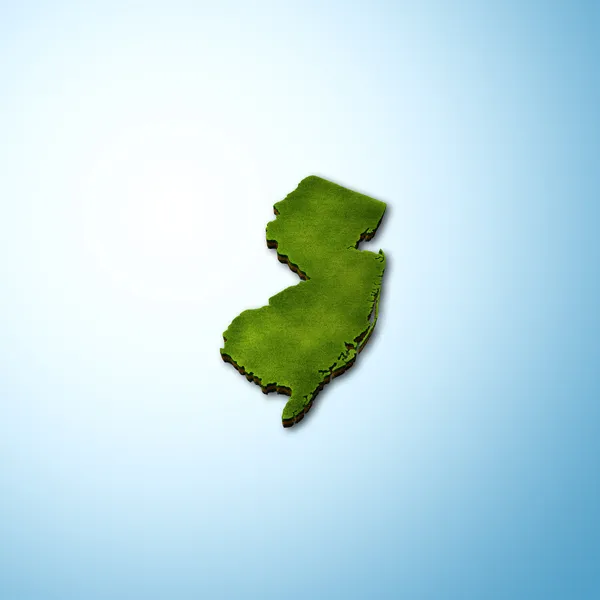 Carte du New Jersey — Photo