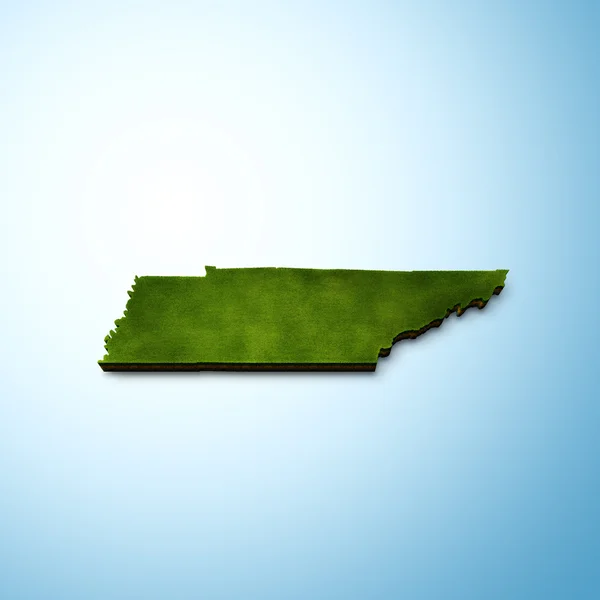 田纳西州地图 — 图库照片