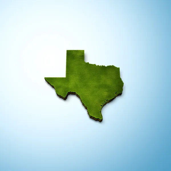 德克萨斯地图 — 图库照片
