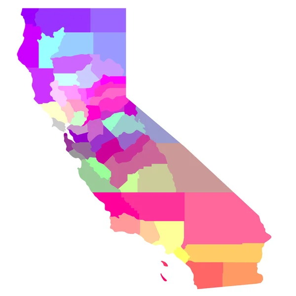 Kalifornien Karte — Stockfoto