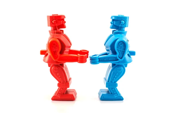 Brinquedo robô pronto para lutar — Fotografia de Stock