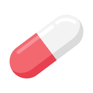 ilaç kapsülü çizgi film vektörü izole nesne