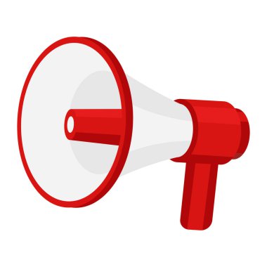 megafon karikatür vektör izole nesne