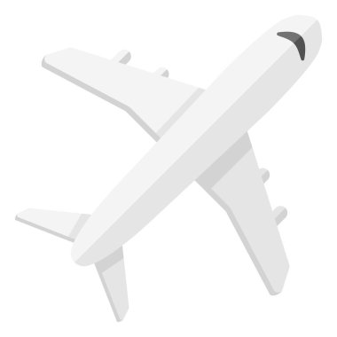 uçak uçuş karikatürü vektör izole nesne