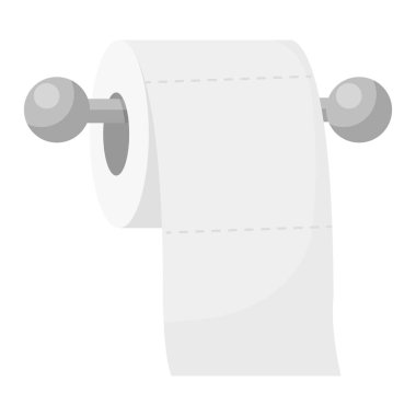 Doku rulosu ve roller çizgi film vektörü izole nesne