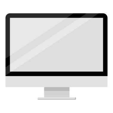 masa bilgisayarı çizgi film vektörü izole nesne