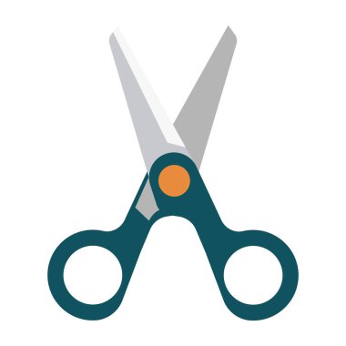 makas karikatür vektörü izole nesne