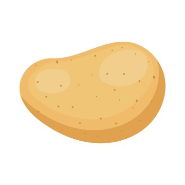 Sebze patates karikatürü vektör izole nesne