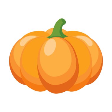 Yiyecek kabağı karikatürü vektör izole nesne