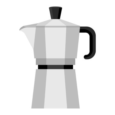 Kahve Moka pot karikatür vektör izole nesne