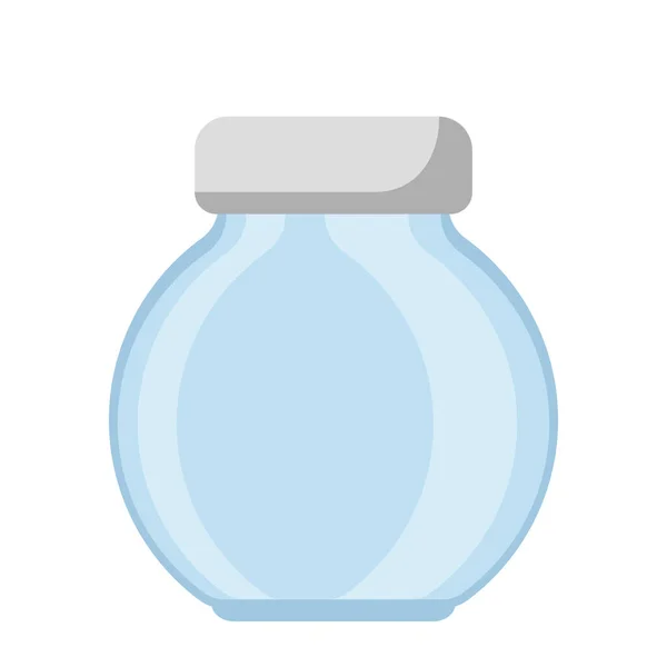 Empty Glass Bottle Cartoon Vector Isolated Object — Stock Vector