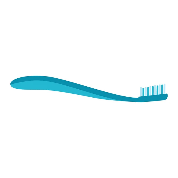 Blue Toothbrush Cartoon Vector Isolated Object — Stock Vector