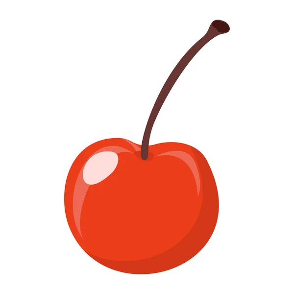 Fruit Kersen Cartoon Vector Geïsoleerd Object — Stockvector