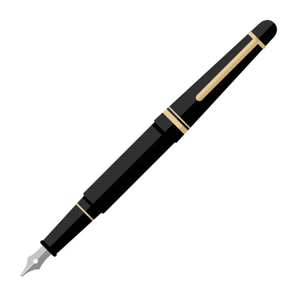 Fountain Pen Cartoon Vector Isolated Object — Stock Vector