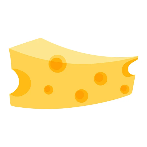 Lebensmittel Käse Cartoon Vektor Isoliertes Objekt — Stockvektor