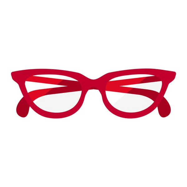 红眼镜卡通矢量隔离物体 — 图库矢量图片