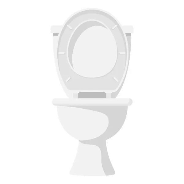 Siège Toilette Dessin Animé Vecteur Objet Isolé — Image vectorielle